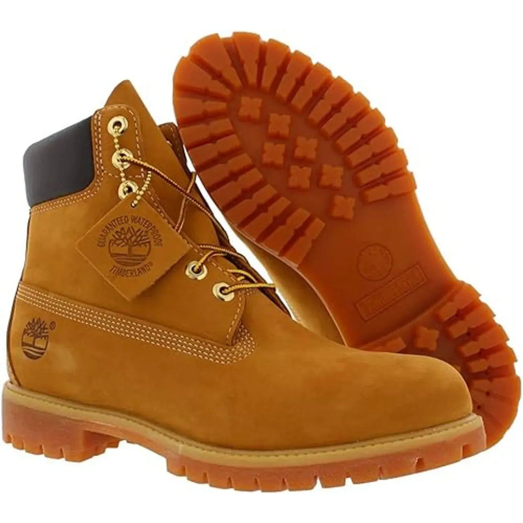 , 6-Inch Timberland Nubuck Wheat Liquidproof Premium Boot Men's