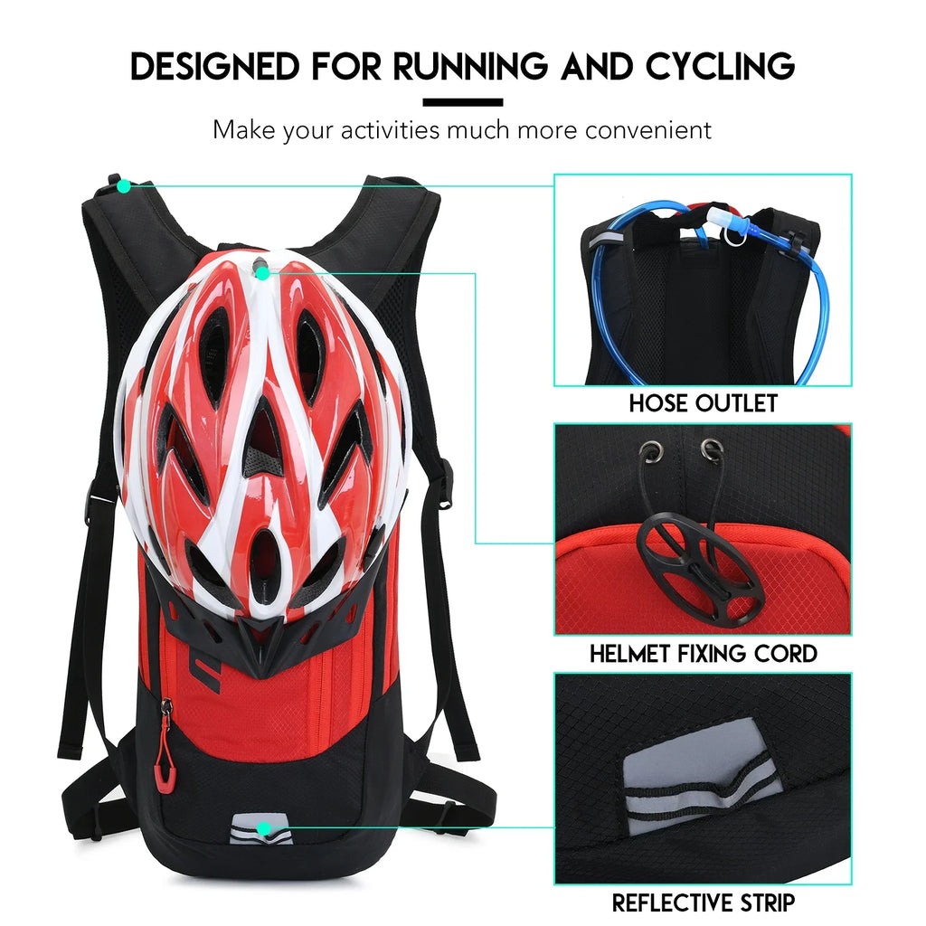 Cycling Camping Breathable Hiking Hydration Running Bike Lightweight Outdoor JUNLETU Sports Daypack Mountaineering Riding Pack Traveling for