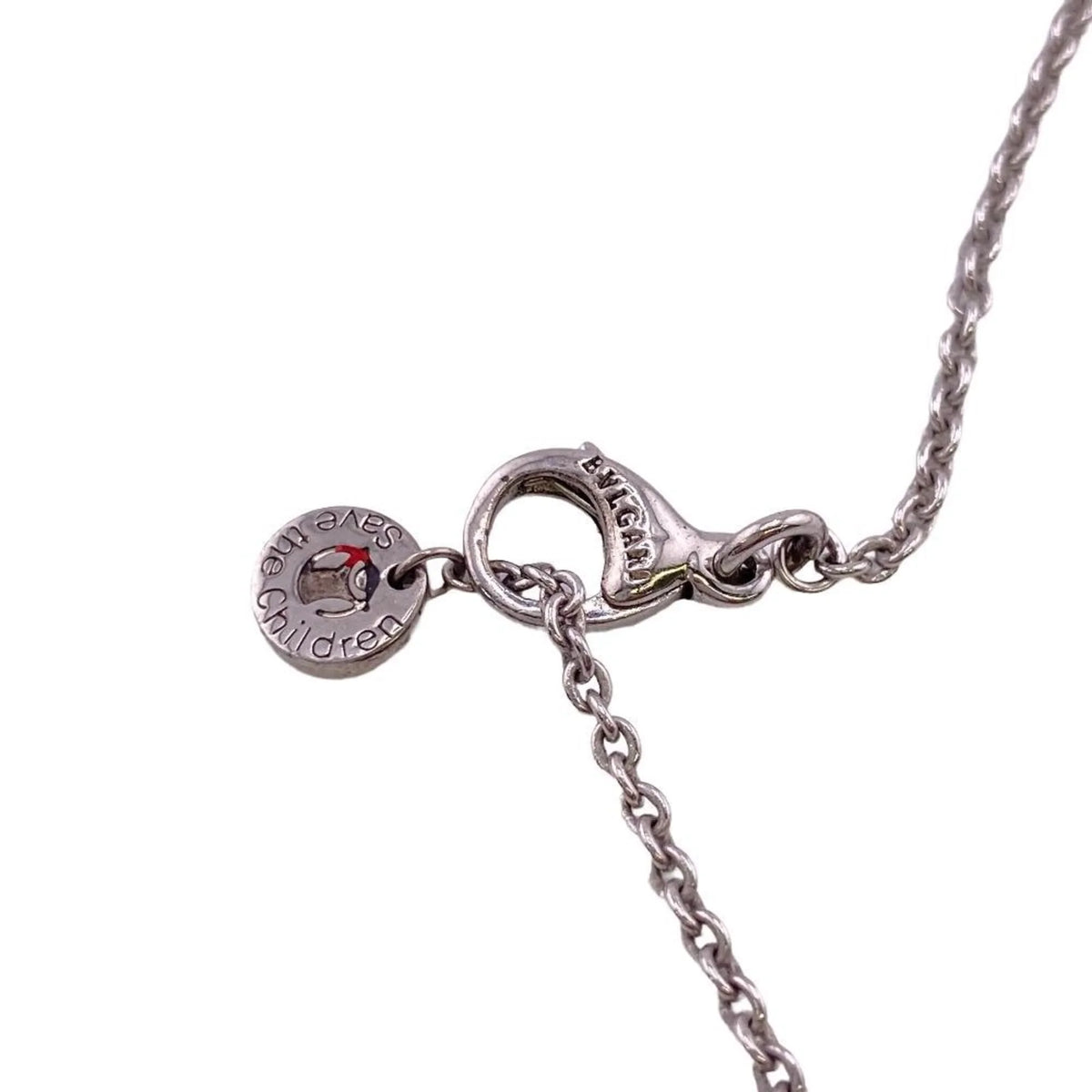 925 (Fair) Pre-Owned the Zero Necklace Children BVLGARI B. Save Charity One Black Men's Z0005229 Women's