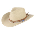 Brim Beige Floppy Packable Trilby Straw Design Big Hat Sun Cowboy Women Western
