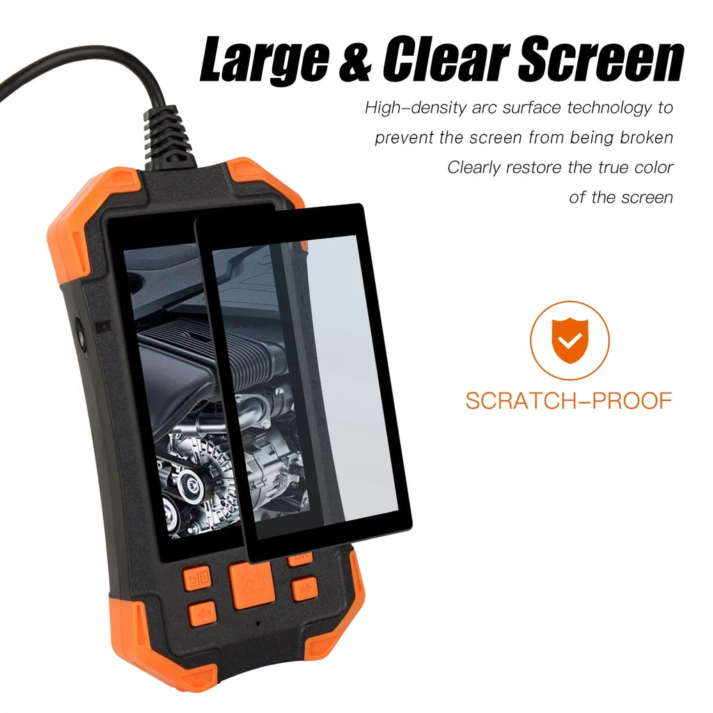 Slot Inspection 1080P Dual Camera Probe/ LED IPS IP67 Lens Semi-rigid Industrial Cable/ Screen line Card with Inch Liquidproof for 4.3 7.9mm with Borescope TF Automobile Light/ Inspecti