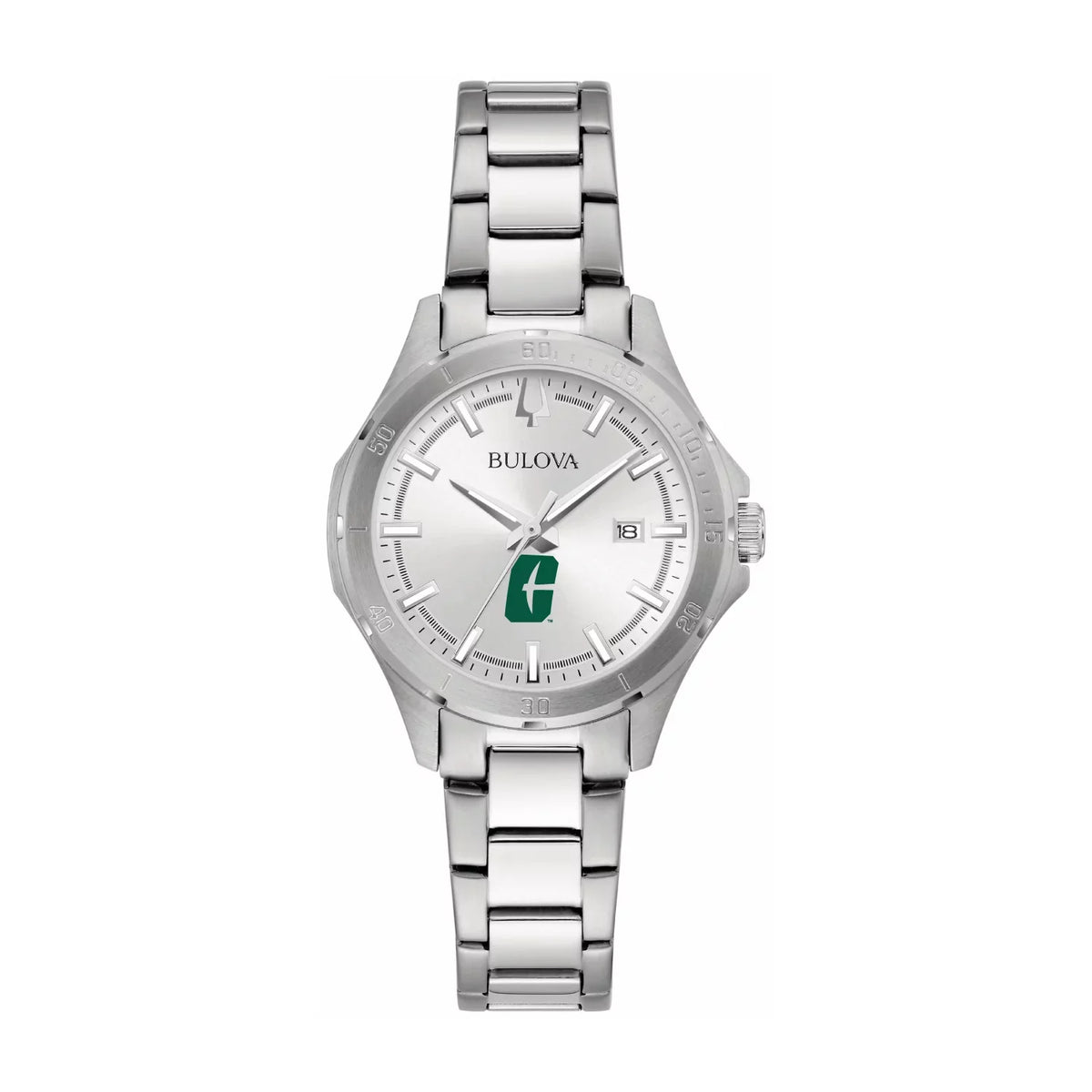 Watch Bulova Sport Stainless Charlotte Silver Steel 49ers Classic Women's