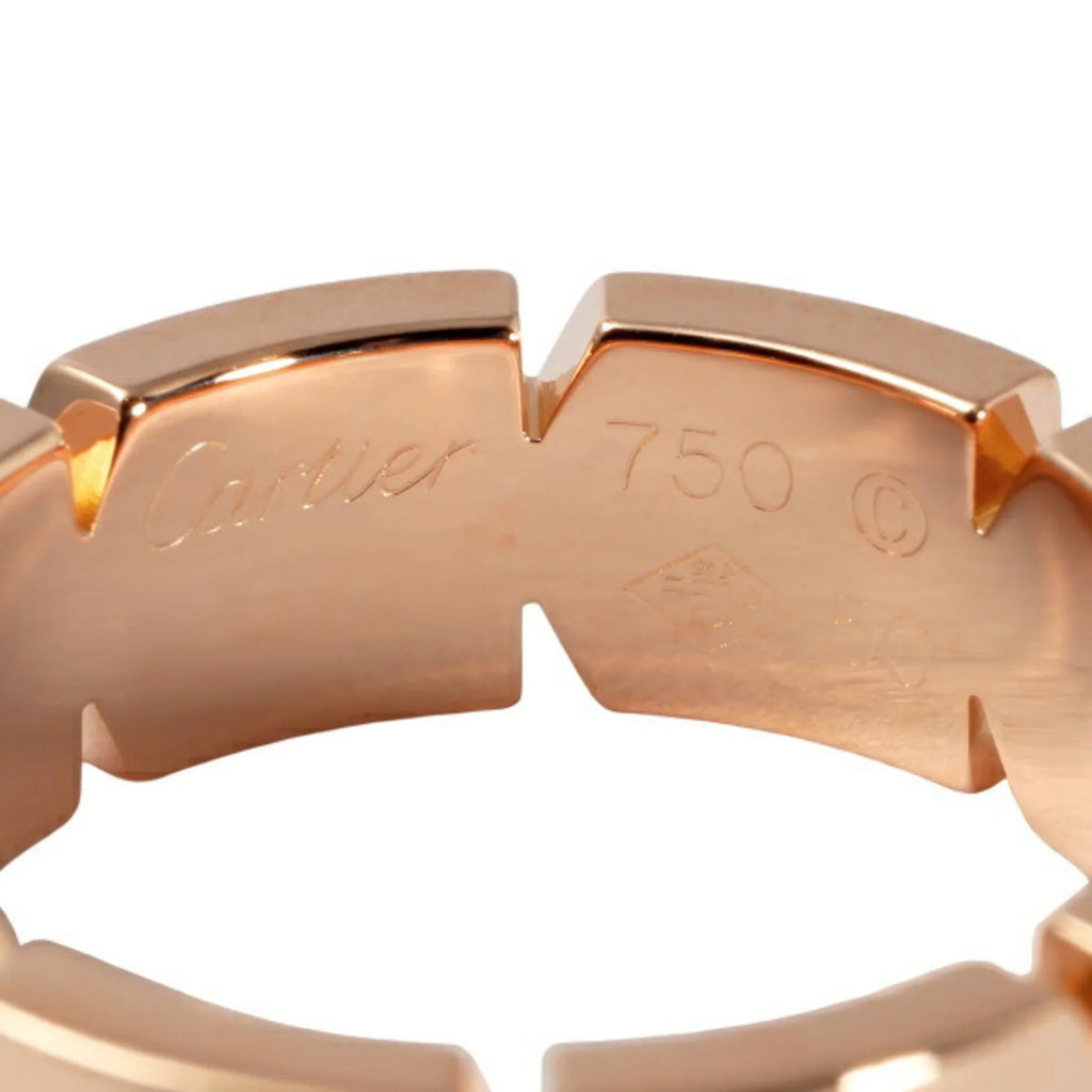 gold pink K18PG Cartier Tank Française Pre-Owned (Good) ring