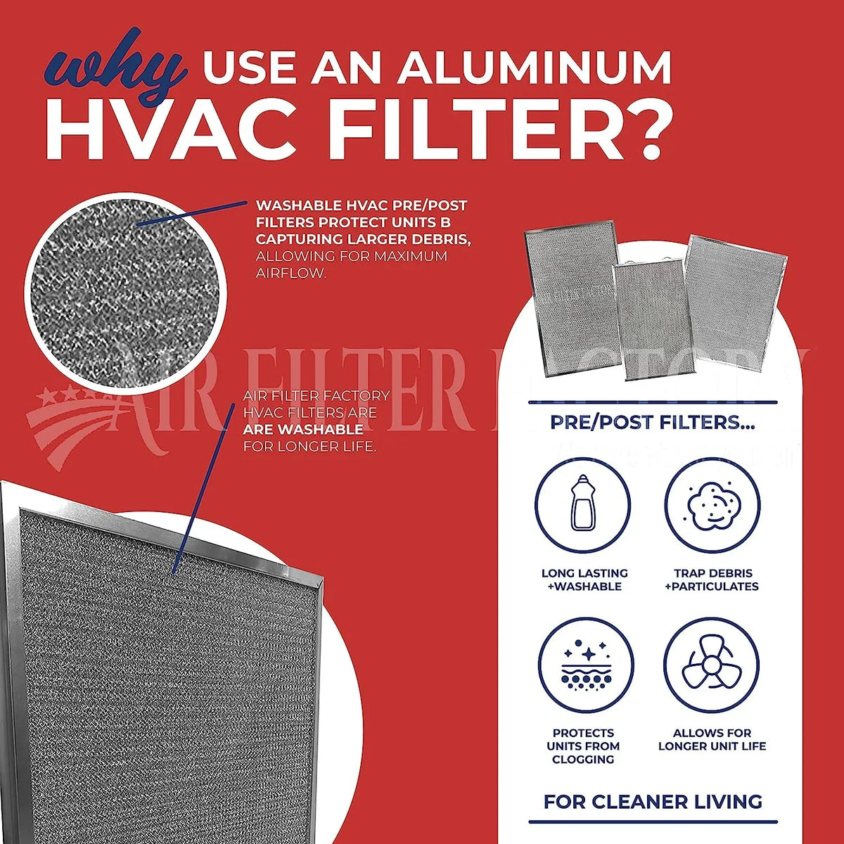 Nordyne Pre-Filters Screen Aluminum Replacement HVAC Pack 2 Furnace For 917763