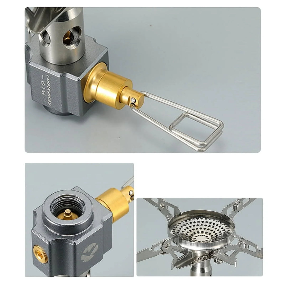 Gas Stove Backpacking Stove Camping Camping Efficient 3300W Stove Split High CAMPINGMOON