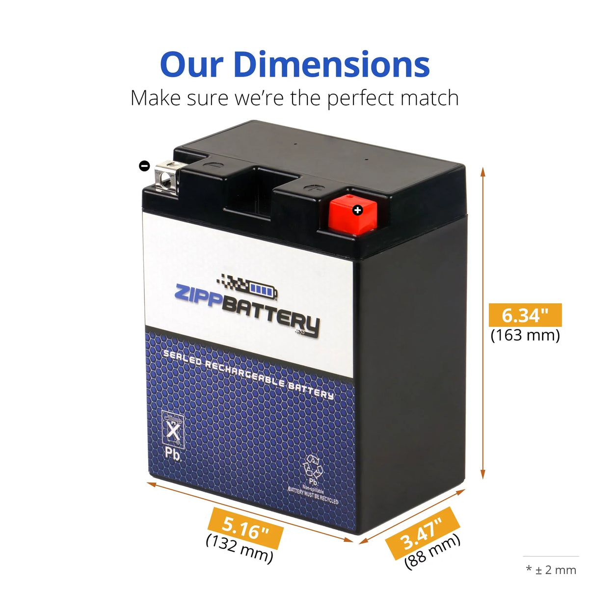 (14AHL-BS for Motorcycle 210 Ah, Suzuki 1989 CCA) Battery Volt,12 Zipp 12 YTX14AHL-BS Battery Gsx-r1100 1100cc