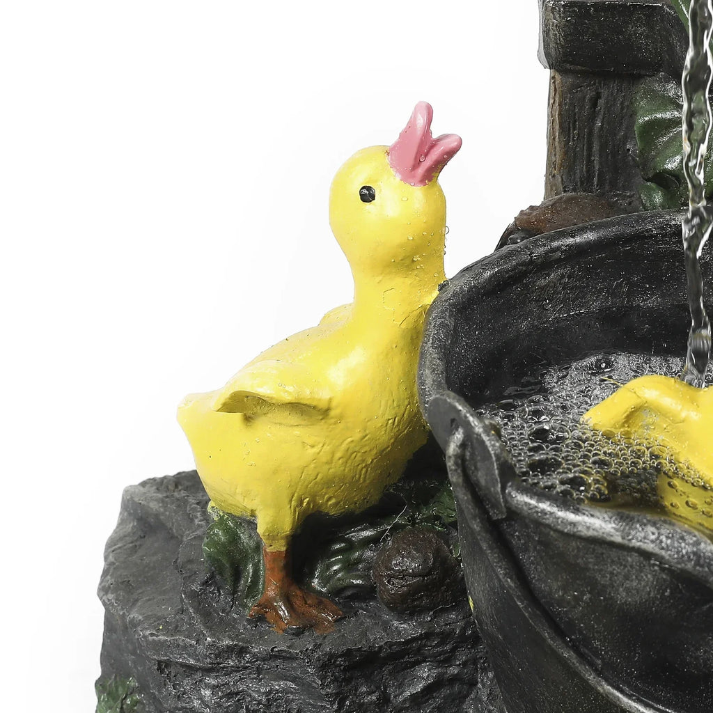 Duck Outdoor Antique Resin HomeStock Family Bath Ambiance Fountain