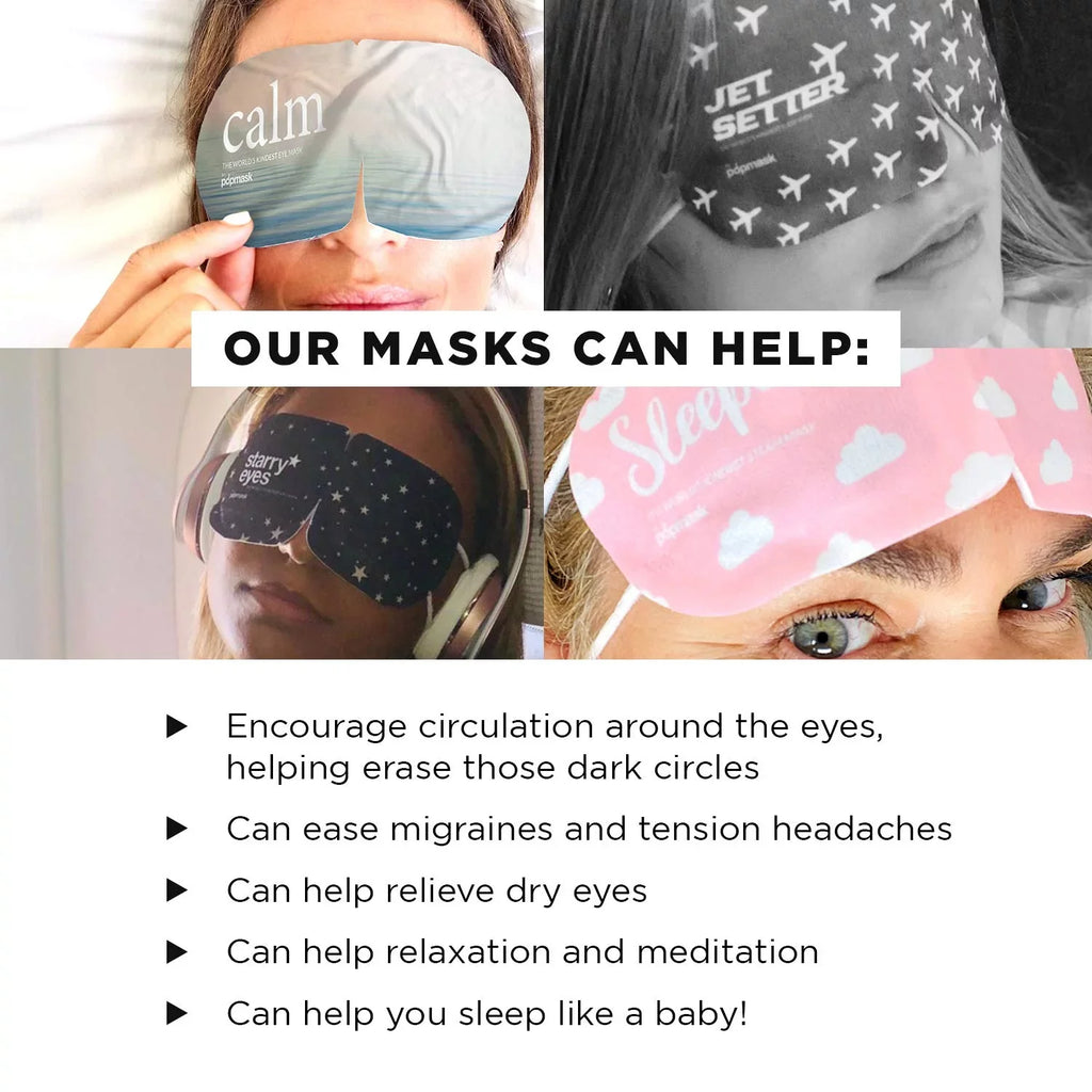 15 3 Count Popmask Mask, 5 Eyes Count, Pack, Warming Self Eye Starry Total