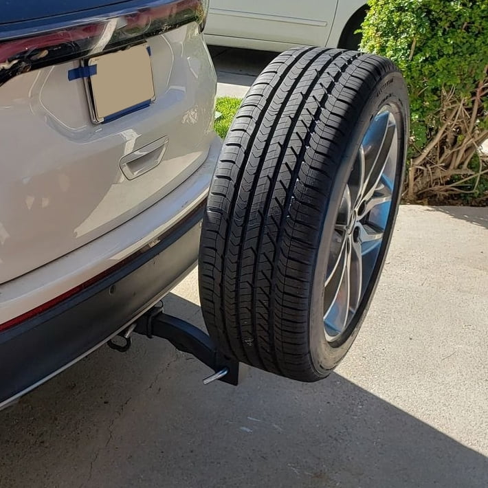 Receivers Spare Truck Trailer 24" Rack Fits Car Carrier Universal KOJEM RV All Tire High 2" Tire Tire Mount Hitch Hitch Spare