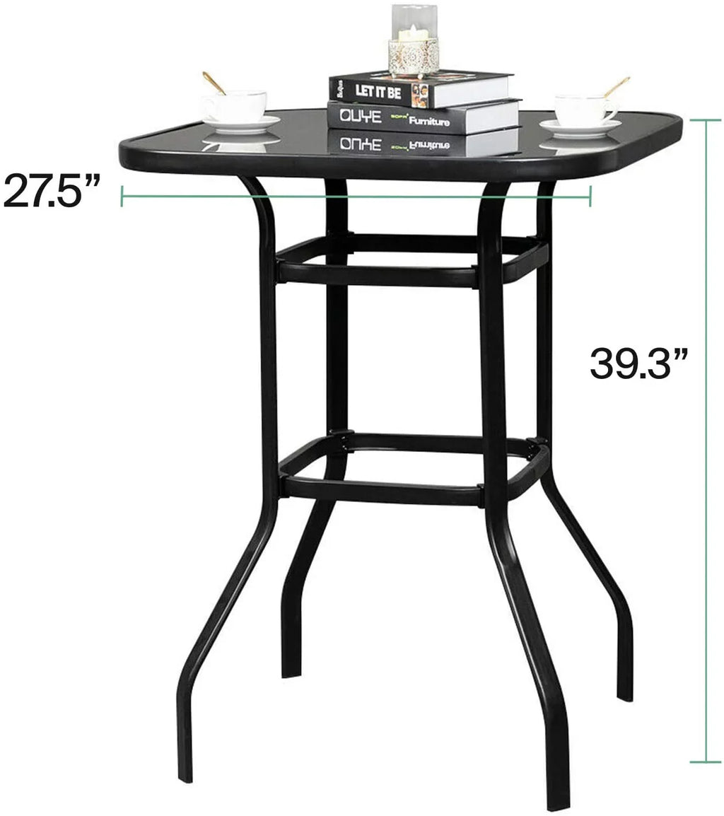 Strong ly Designed Table Glass Porch Violet Tempered Bar For