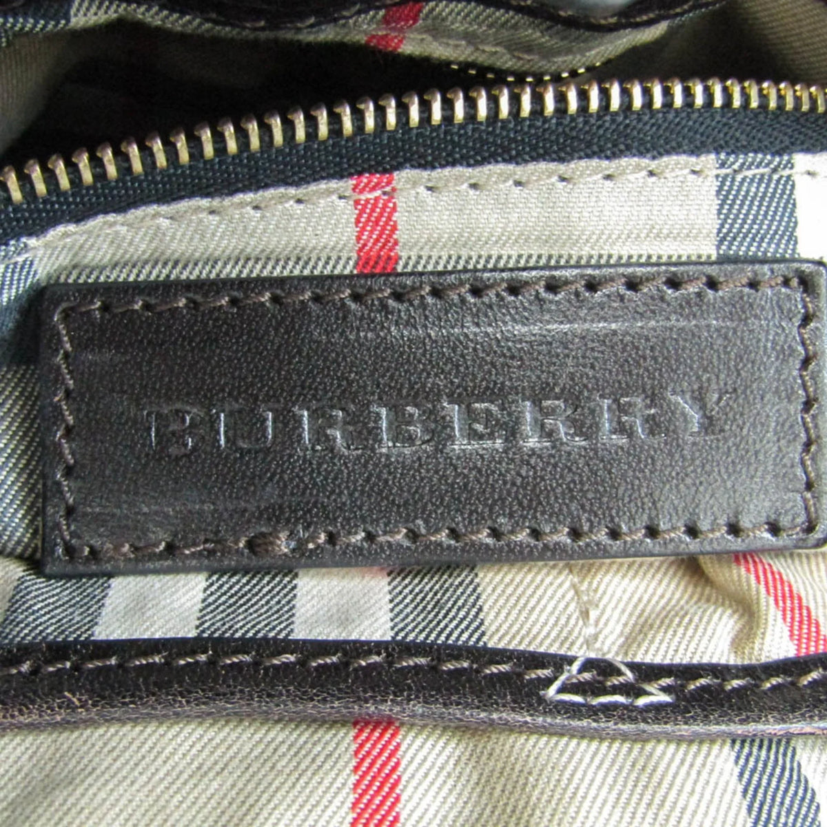 Burberry Bag Pre-Owned 3801199 Brown Women's Handbag,Shoulder Leather (Good) Dark
