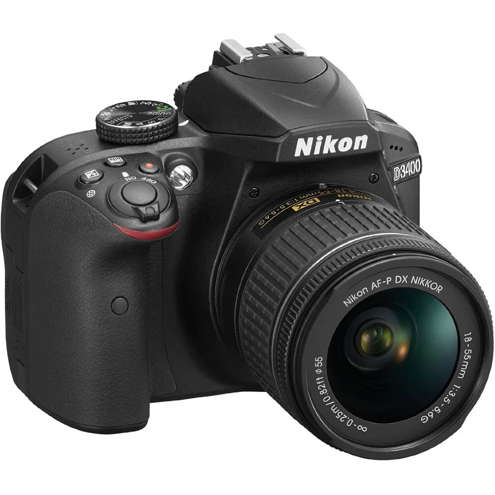 (Refurbished) Camera Nikon Restored Kit MP D3400 Lens with 24.2 18-55mm 1571B (Black) DSLR VR