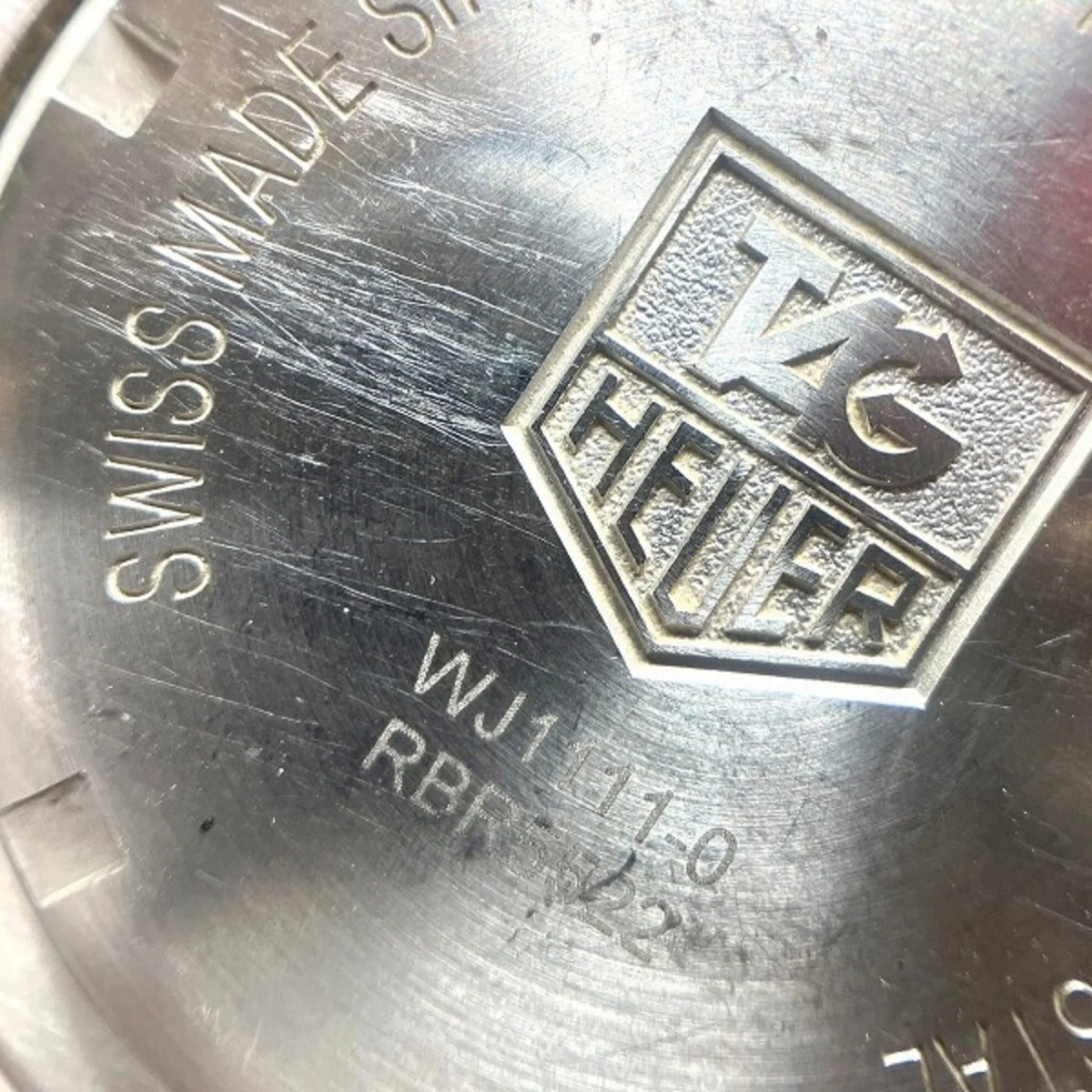 Silver Link Pre-Owned Date Heuer Tag Quartz Men's WJ1111 (Good) Dial Watch