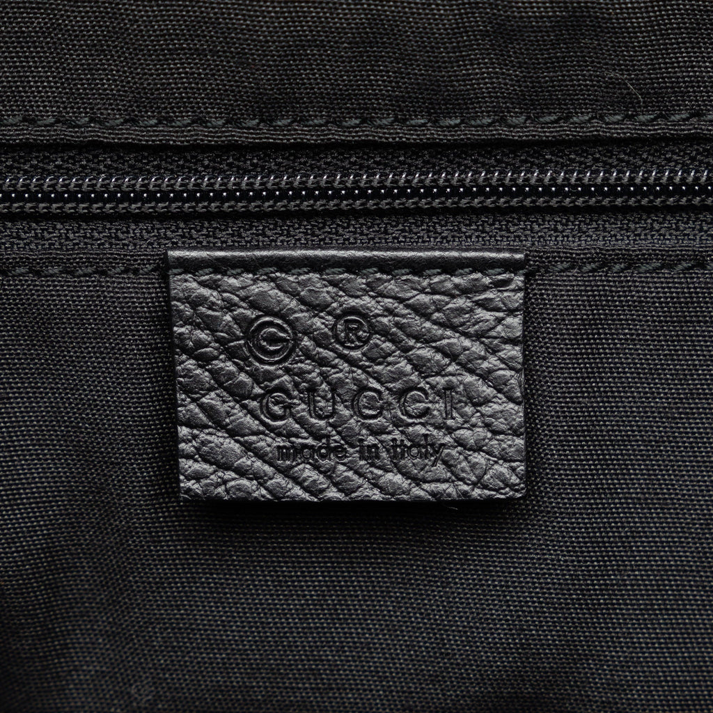 Bag Authenticated Unisex Bamboo Pre-Owned Black Tassel Leather Calf Tote (Good) Tote Gucci