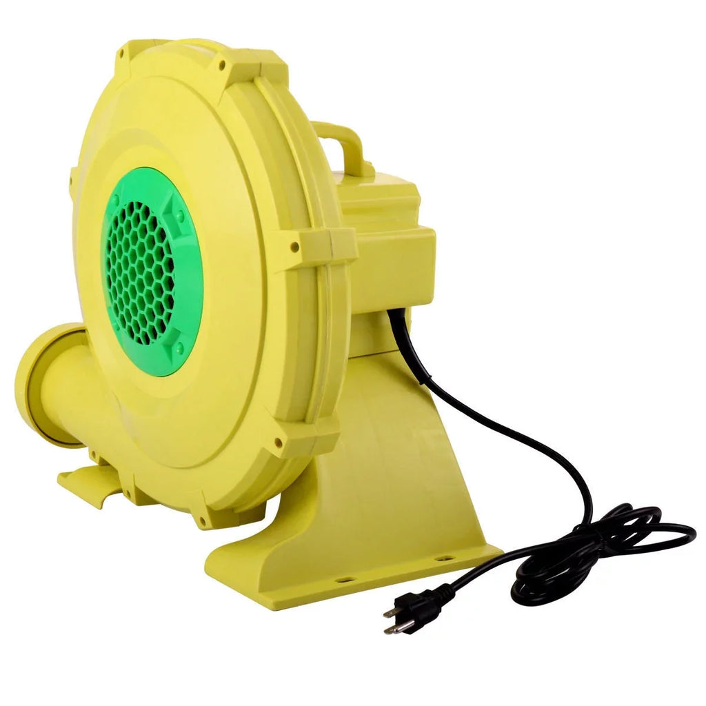 Pump Slides, Blower, Outdoor Inflatable Green Fan Yellow Safe, Liquid and for Indoor Air Bounce Portable Castle, -