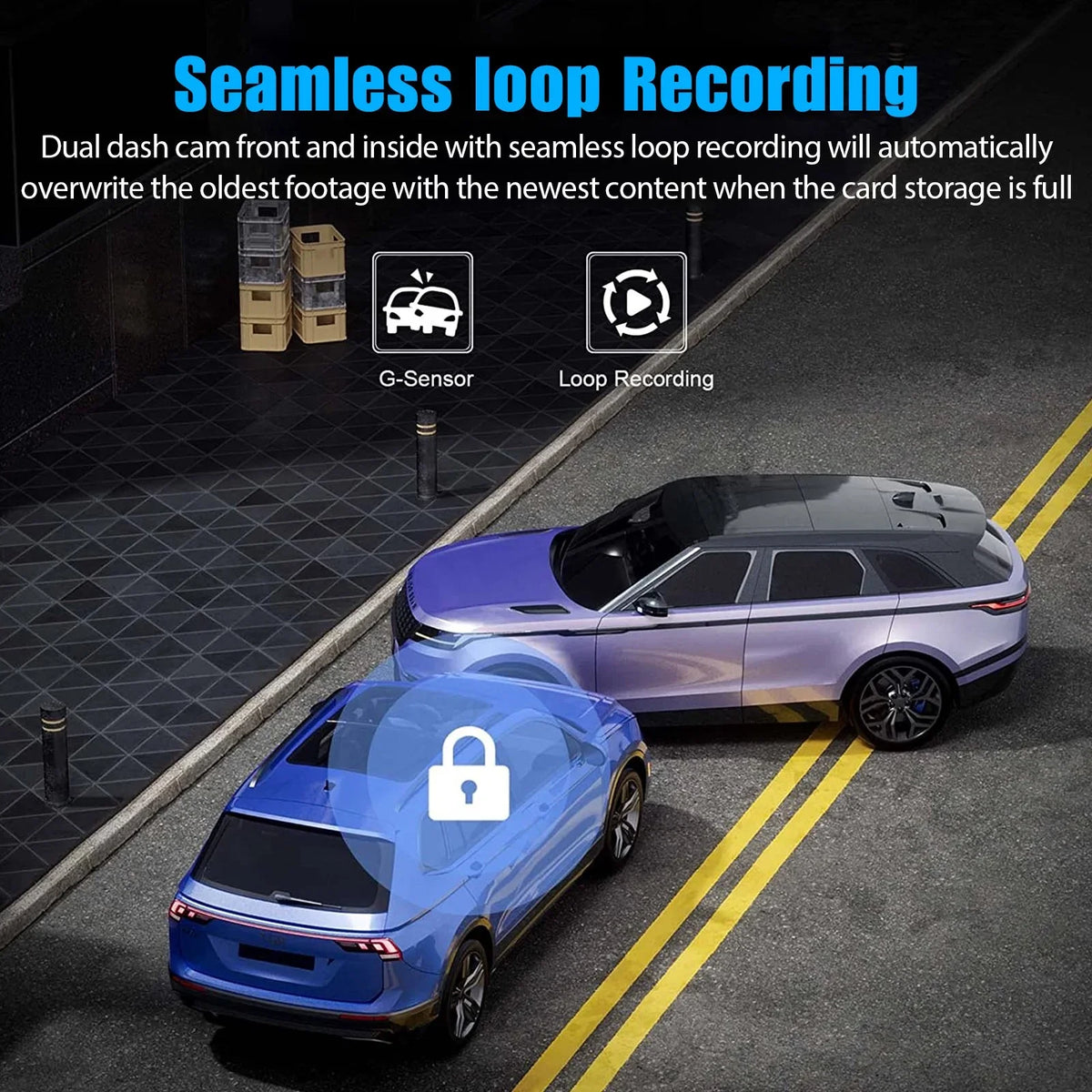 Night Cam Triple IR Camera Inside Dash Rear W/32GB 1080P Front Dual Cam, Dash DVR 3 Camera, Inside Driving TF Recorder, 3 Dashboard Channel Backup G-Sensor Card, Way Car Vision,