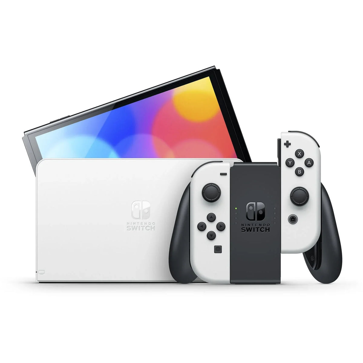 Pearl Screen Shining Switch Nintendo Cloth Cleaning and with OLED White Pokemon Console