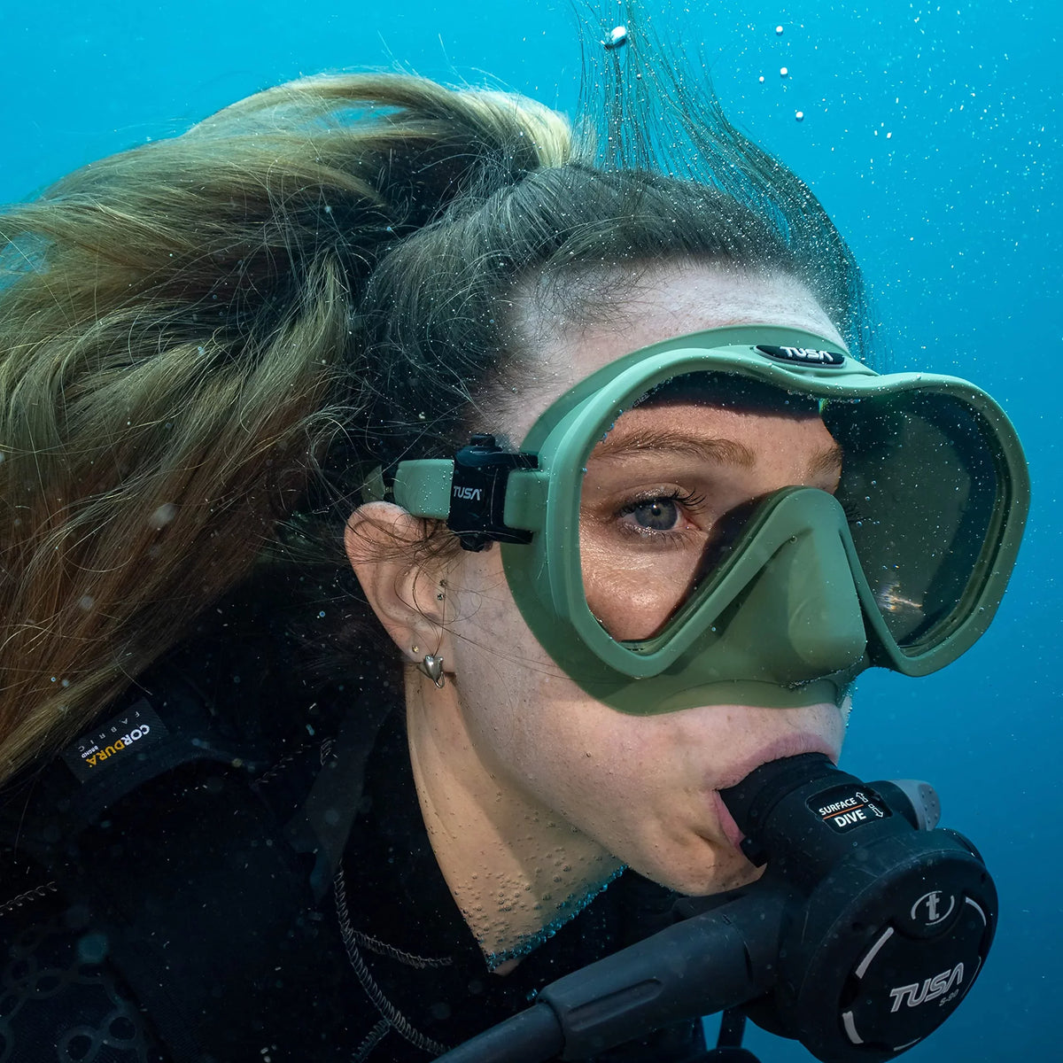 Zensee Diving TUSA (Black) Scuba Indigo M-1010 Mask,