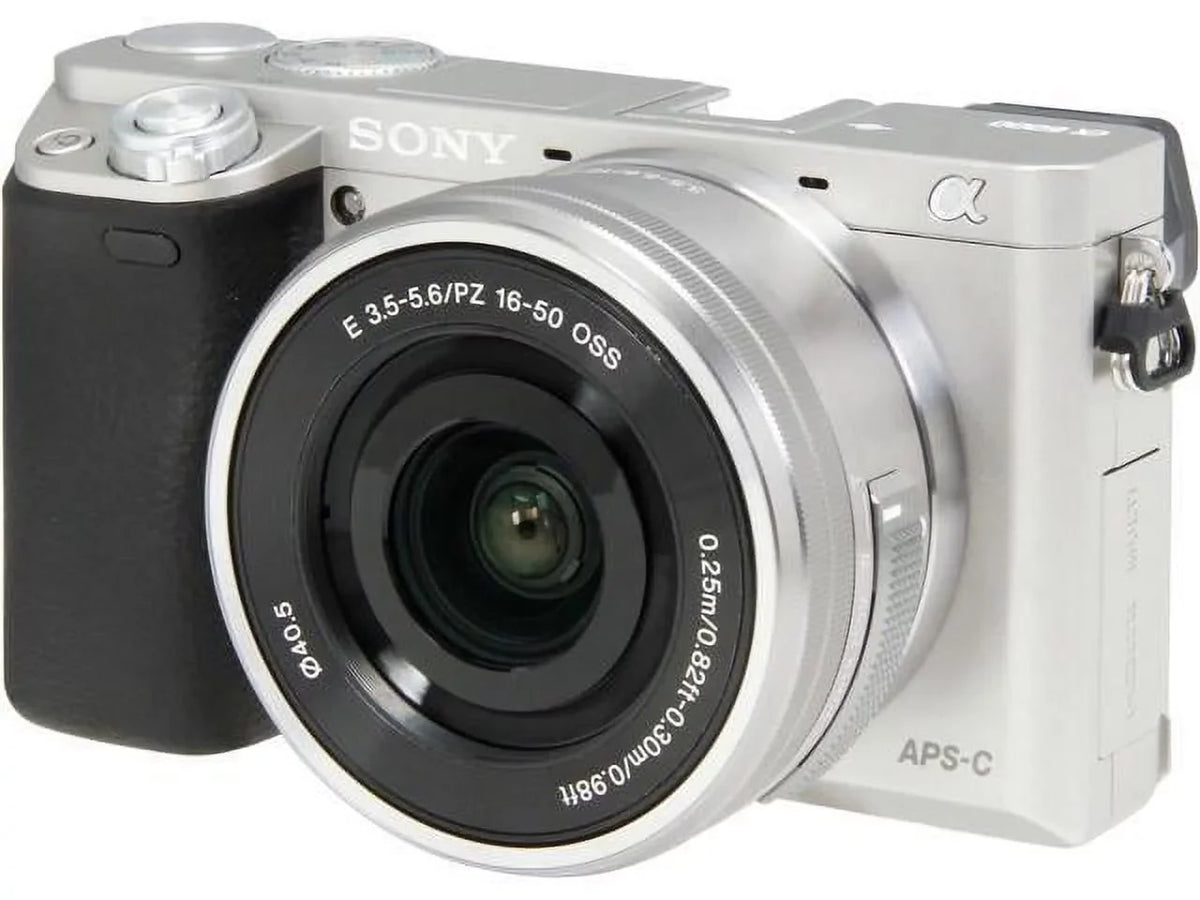 Alpha Camera Sony w/ Lens Digital Mirrorless ILCE6000L/S (Silver) a6000 16-50mm