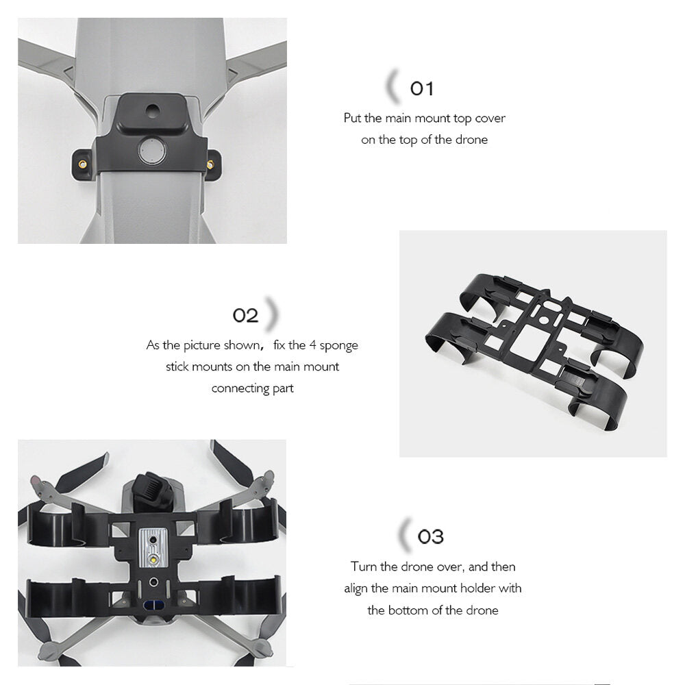Drone AIR Holder Landing Heighten 2 Stick Buoyancy 2S Bracket Extender with Float DJI Training kit Gear Holder Compatible Mavic Air