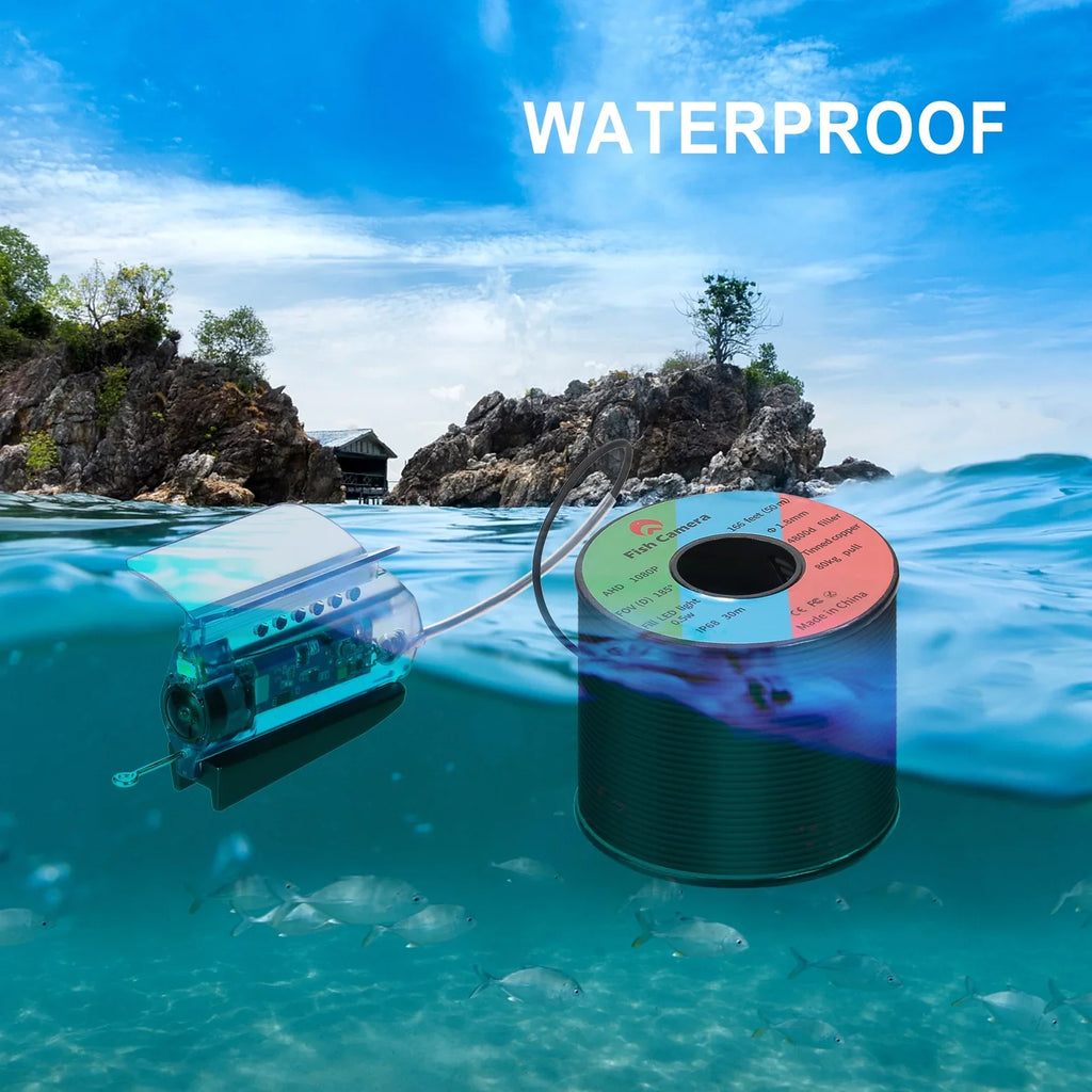 Lake Fishing Gofishup Sea Finder Underwater with Control, Boat Fishing 1080P Video for Live Kayak APP Fish Camera Ice
