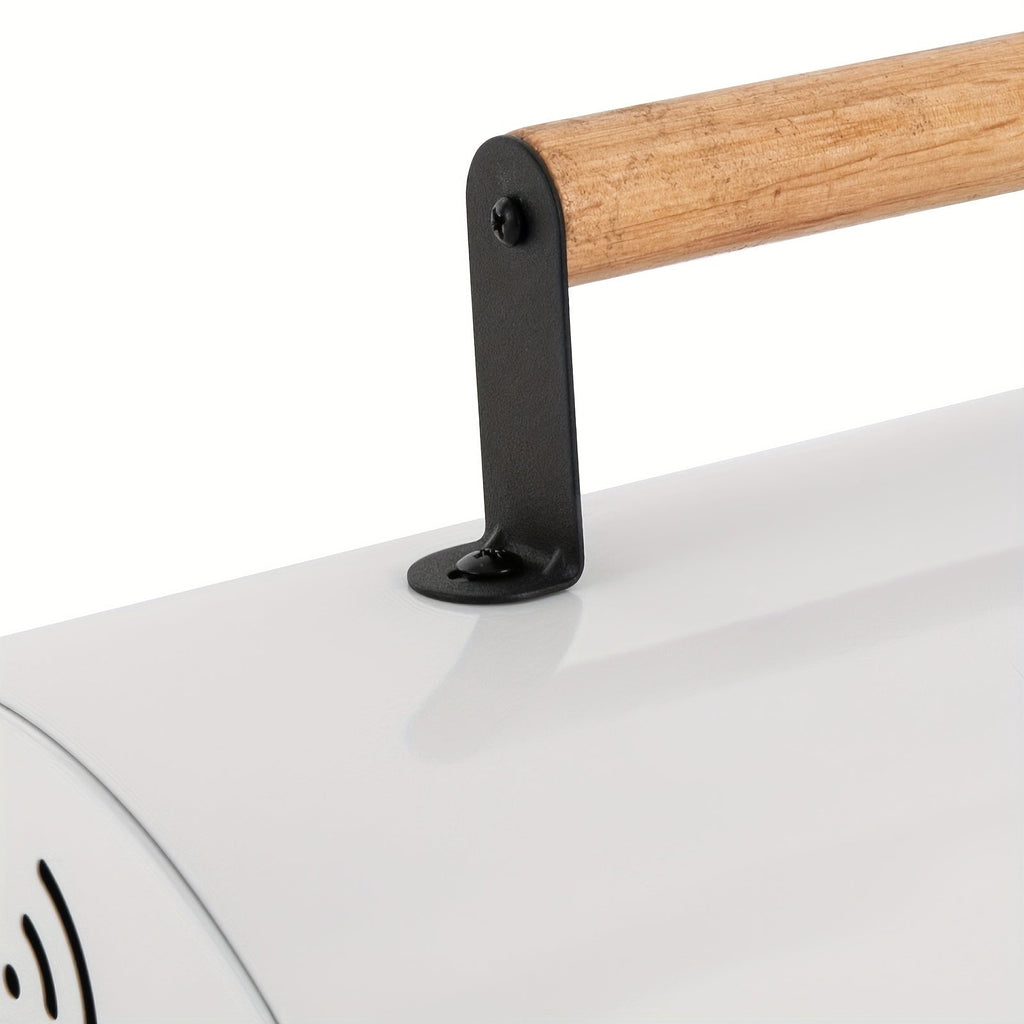 DFSDFGF32 White Thermometer BBQ Grill with Multi-functional