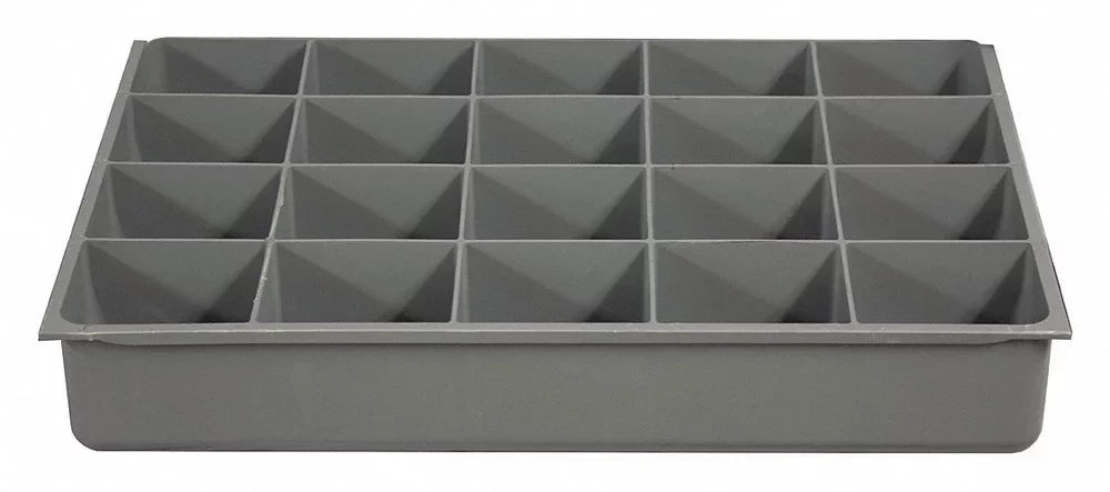 ZO-G6211287 Mfg DrwInsrt,Gry,20Cmptmnt,PlyPrp,Fit12"Box 124-95-20-IND Durham 124-95-20-IND 1PACK
