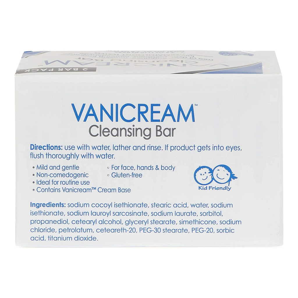 Fragrance Cleansing Skin For Ounce. Moisturizes Pack And And Free Sensitive Gently 7.8 Vanicream, Gluten Bar 3.9 Cleanses 2, Of Sulfate