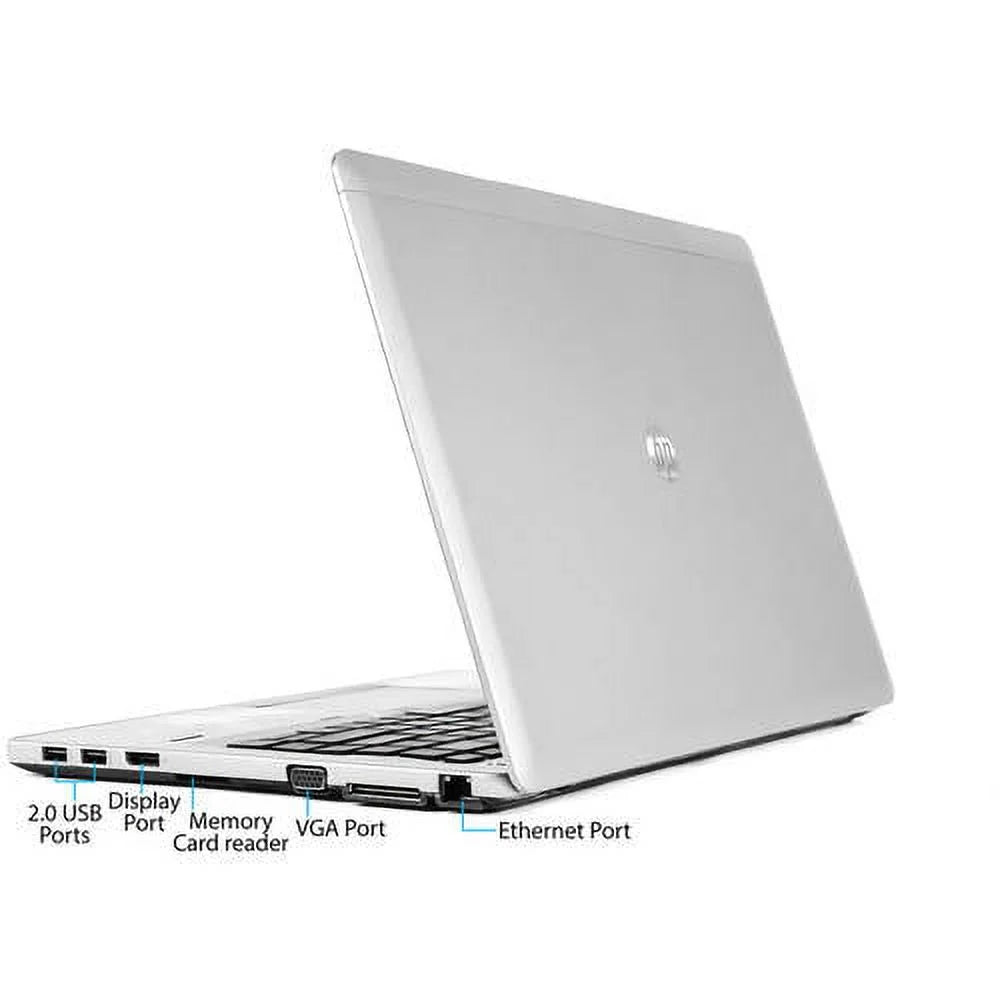 4GB 10 Solid 14" (Refurbished) HP Pro Core Silver 9470M and Folio 128GB Processor, i5-3437U Intel Laptop Memory, Restored with Windows PC State Drive