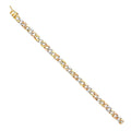 Women for Bracelets Color Chain Gift Men| Link Gold 14k and | Stamp Nugget Bracelet Jewelry Men’s Weight 3C 6.3 -  for Cuban Gold Tri 7" |