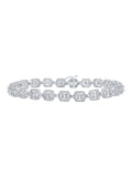 Square Diamond Worldwide White Bracelet Macey Mens Gold Ctw 4 Jewelry Link 10k Baguette