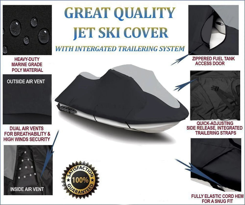 1996-1997 900 SL900 LINE Liquidcraft Compatible 1-2 THE PWC Ski SUPER Jet sl Cover Seater TOP HEAVY-DUTY for OF Polaris