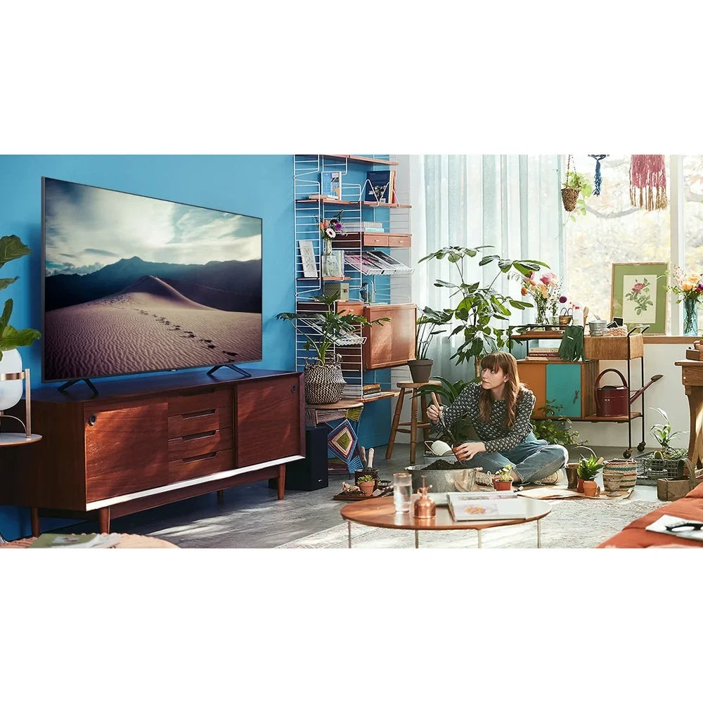 Essentials Soundbar Bundle TV & with UHD Surge Digital TV) UN65TU8000 4K Screen Mount, (65TU8000 Adapter, Wall 60W (2020) Gear LED 65 and Samsung TV Cleaner Subwoofer, 65" TV Smart Inch Deco 65-inch