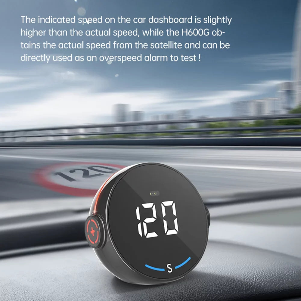 Driving System Altitude Head-Up GPS H600G Speed Digital Positioning Car Your with - Enhance Accurate and with Display Global Meter - Speedometer Experience