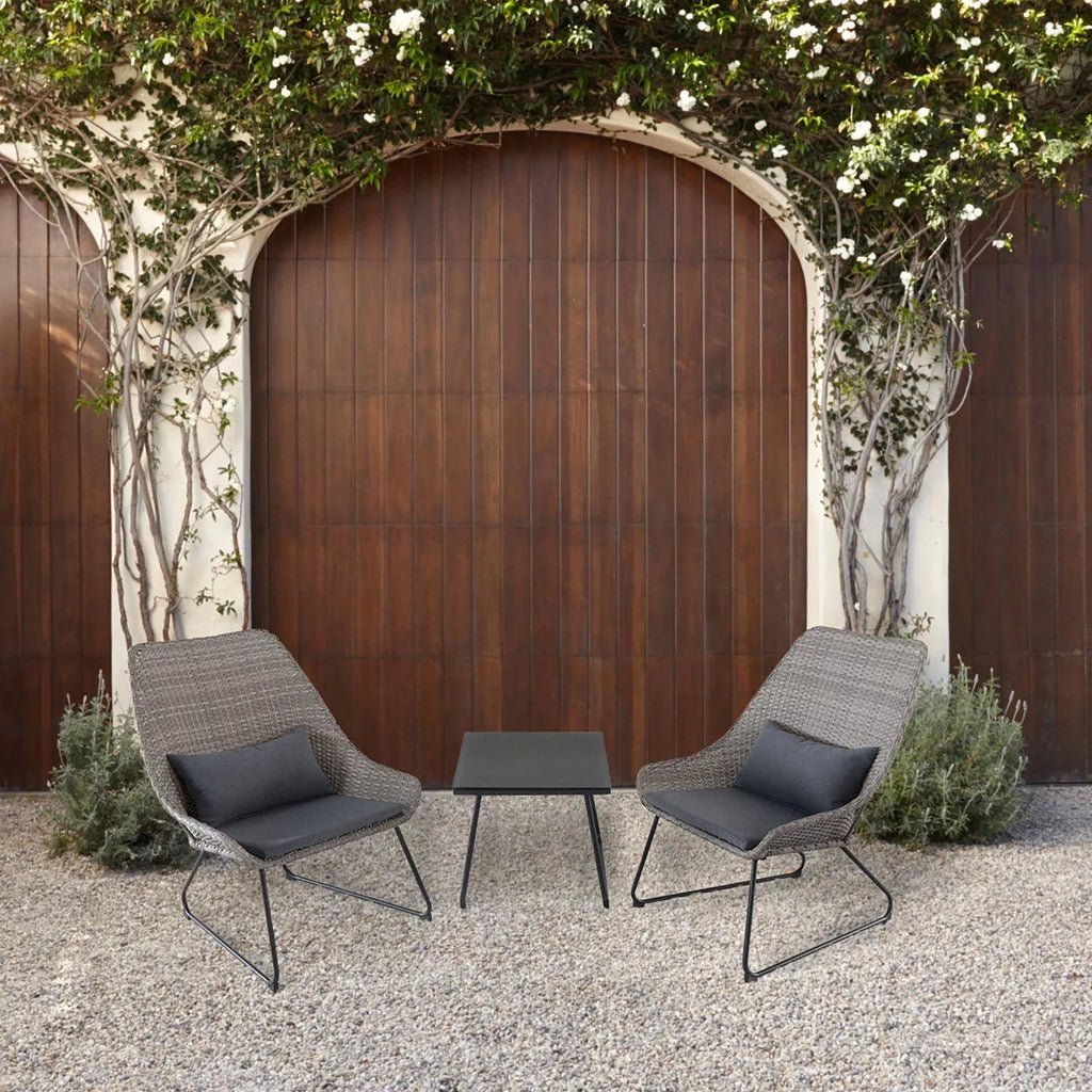 Set Chat Outdoor Wicker 3-Piece Cambridge