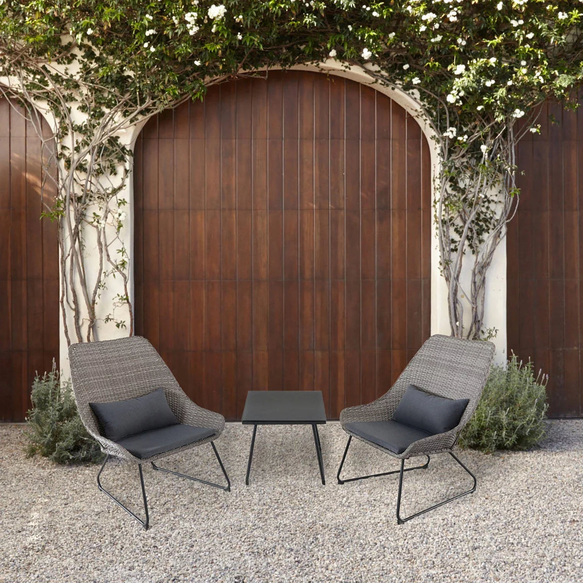 Set Chat Outdoor Wicker 3-Piece Cambridge