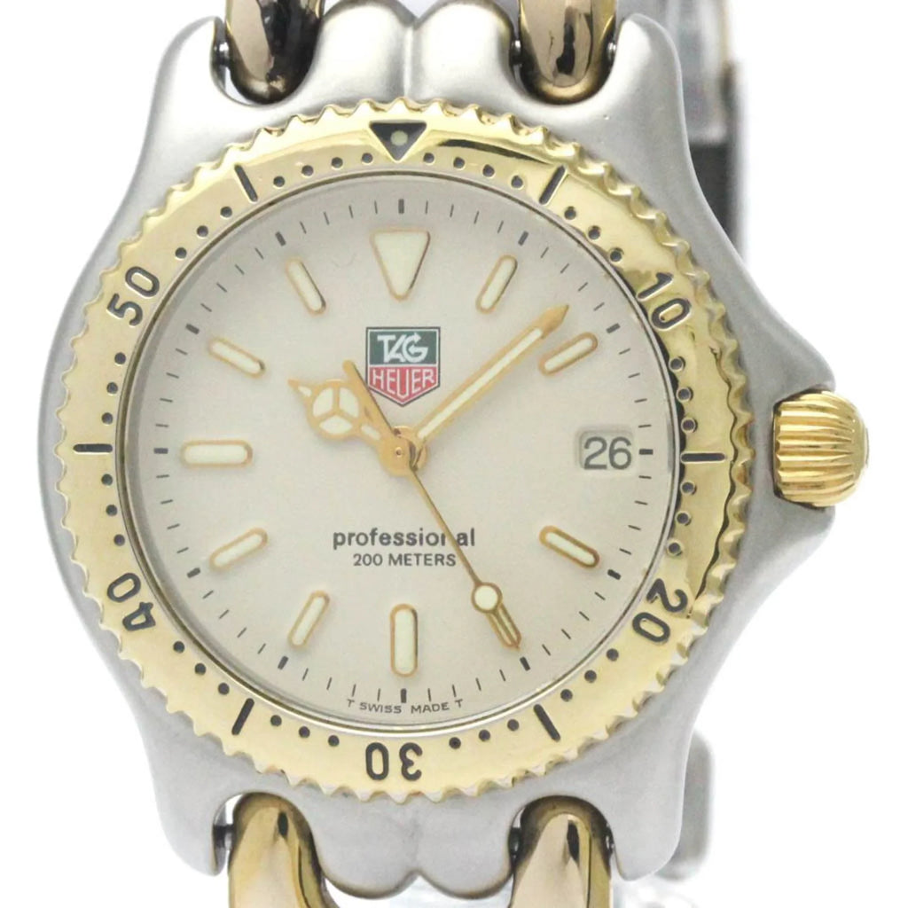 Pre-Owned Gold Mid HEUER BF568511 (Good) S95.713 Watch Plated 200M TAG Polished Sel Steel Size