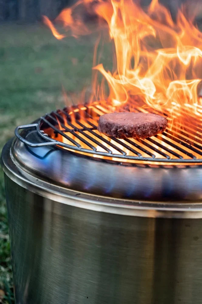 Low Stainless Duraflame™ Pit, Smoke 19" Steel Fire