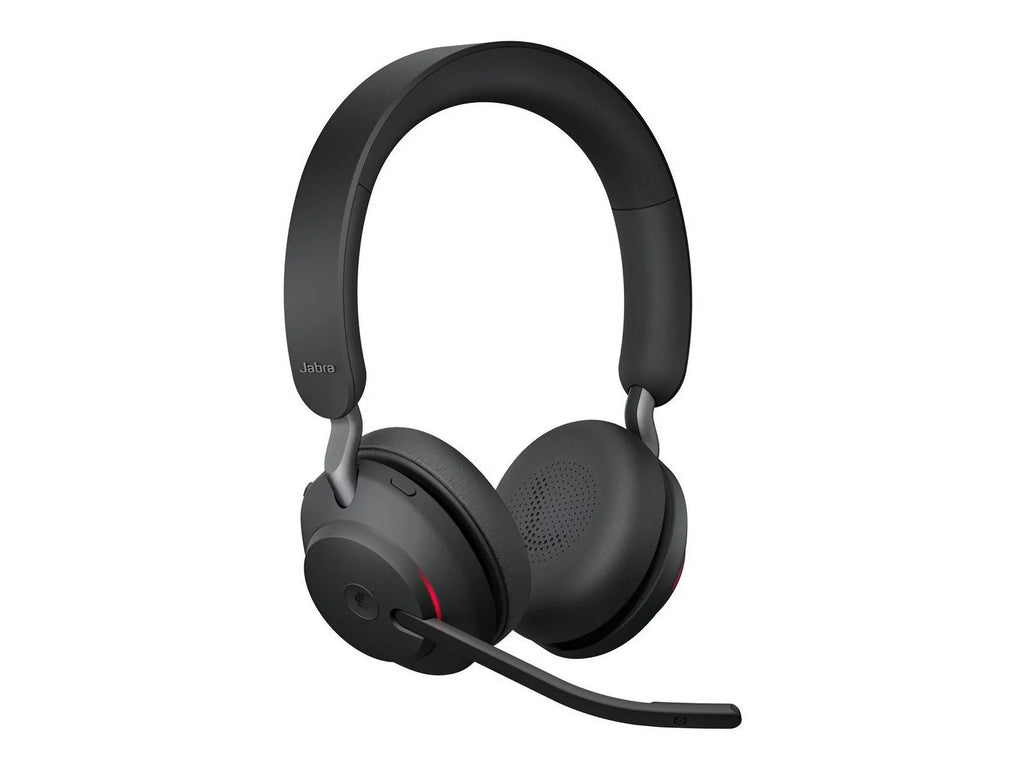 Jabra with Stand USB-C Connector Teams - Evolve2 USB-C - Circumaural Headset MS Black Charging 65 Stereo