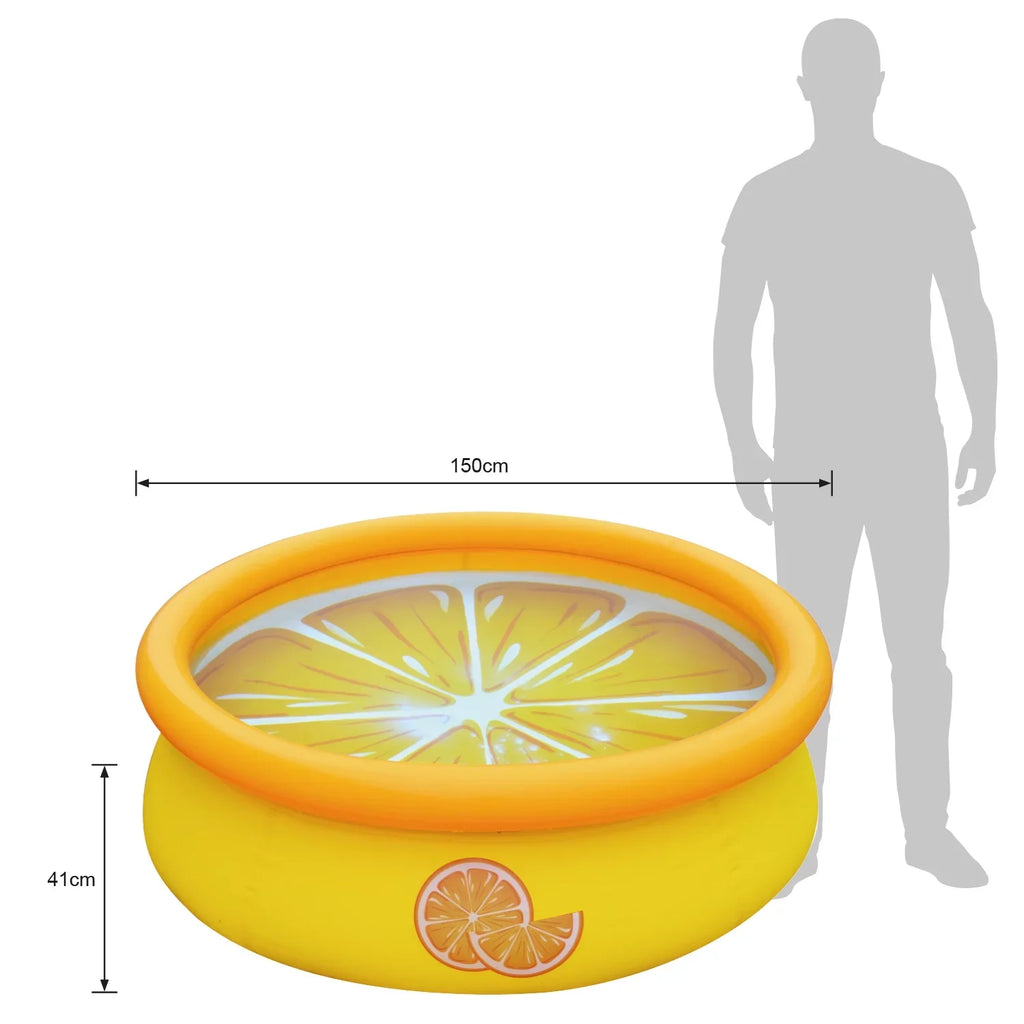 Orange Pool Inflatable Prompt Pack) JLeisure Outdoor Swimming Set & (2