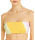 Women's Bandeau X-Small Bikini Yellow, Beach L Wave Tops, Space