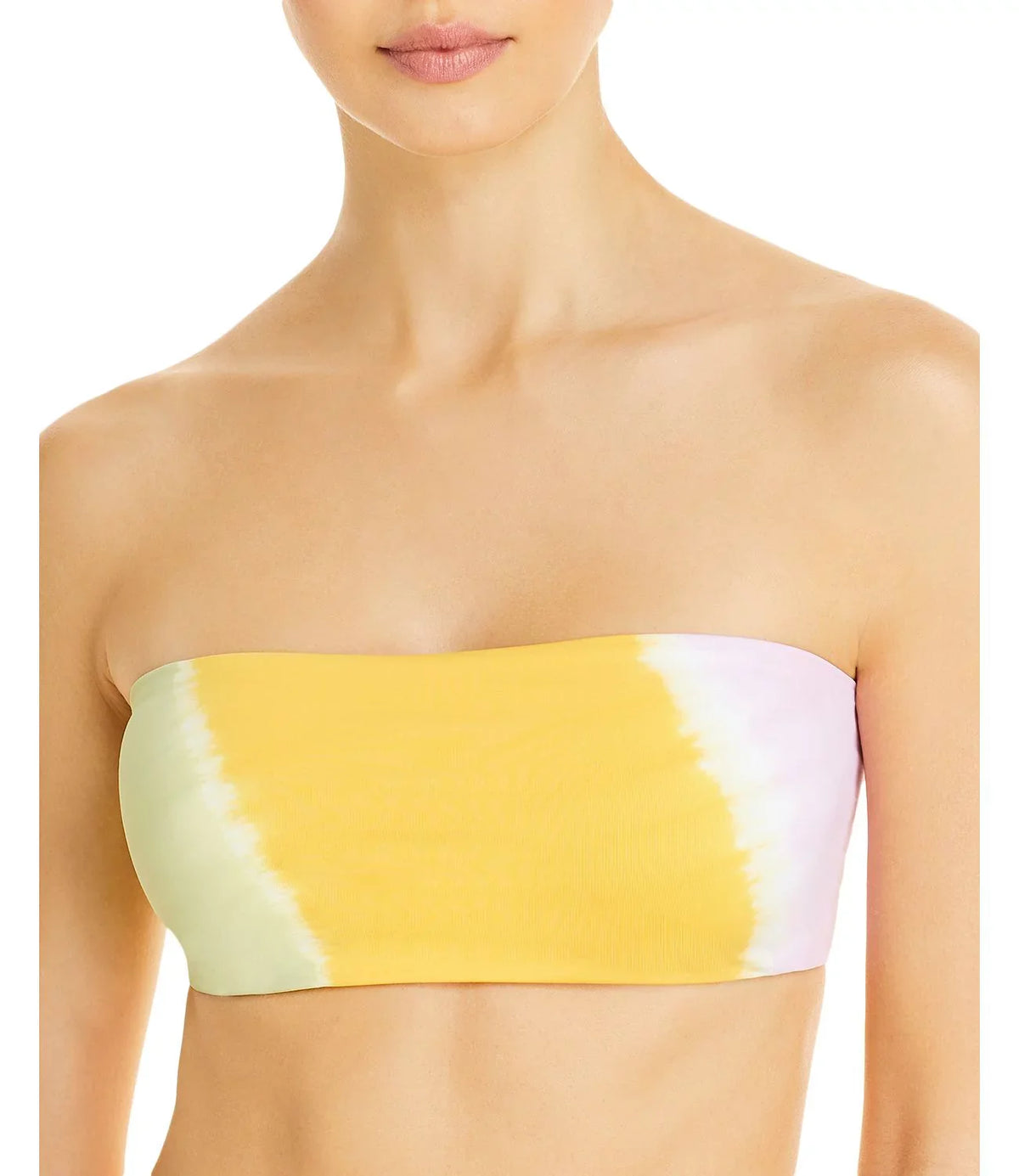 Women's Bandeau X-Small Bikini Yellow, Beach L Wave Tops, Space