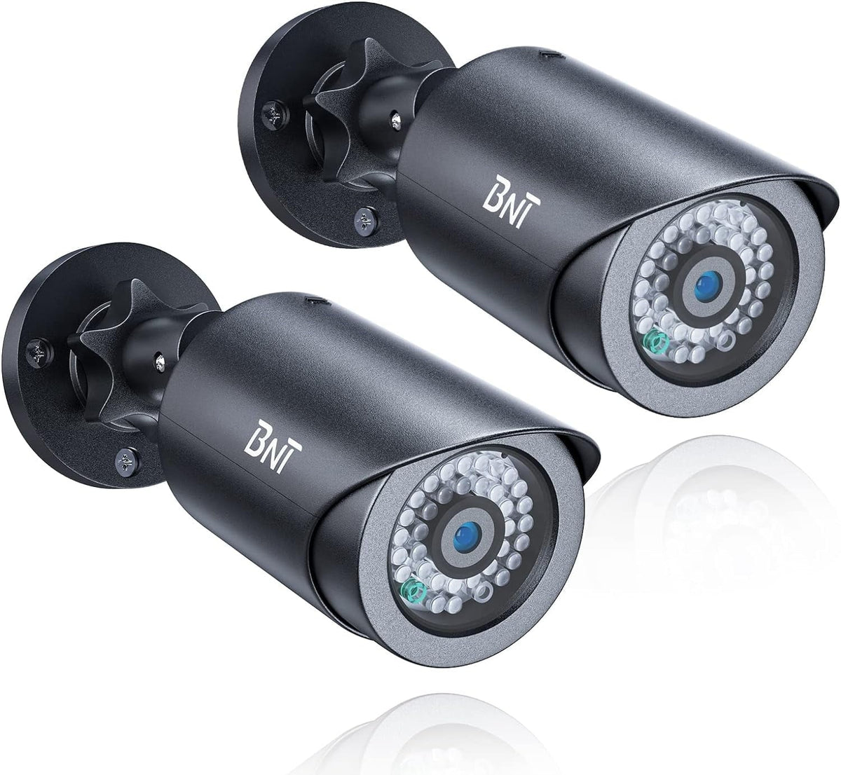 with Indoor/Outdoor Camera, (2 Dummy Security Fake for One Night, Red Home and Light Security BNT Businesses at