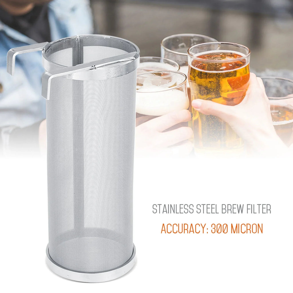 (Size Steel Filter Regun 10 Hop Filter,300 Stainless : 25.5cm) Brew Beer Micron Mesh Brew Homemade Strainer