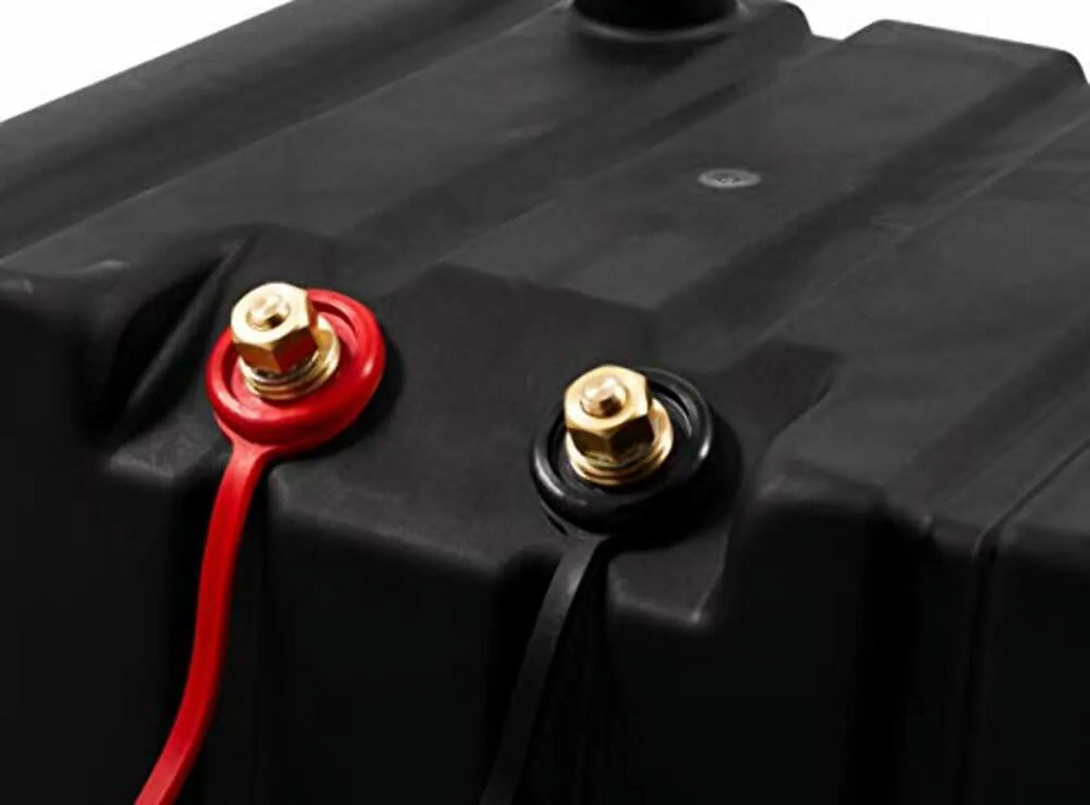 Group Box (2) Side-by-Side with 3/8-Inch | Stores Batteries Ring Camco Double 24 Camper/RV Compatible (55370) Battery on Terminals Cables Battery Vented |