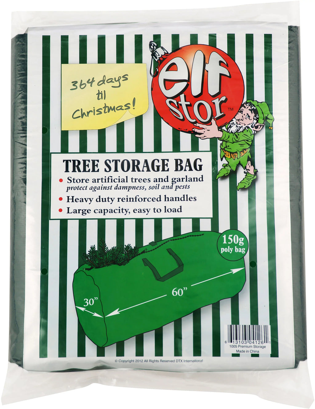 Bag-61.5"X27.5"X27.5" Storage Stor Christmas Elf Premium