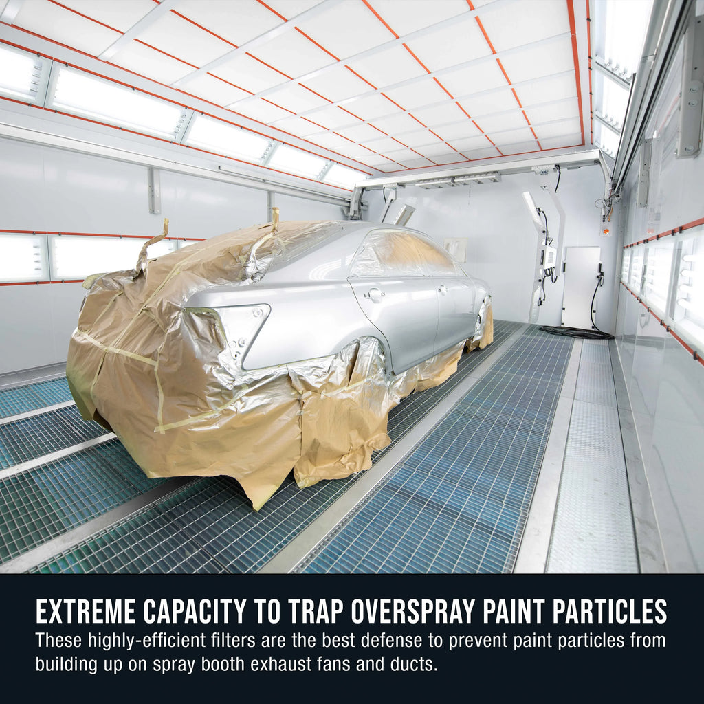 Paint Spray Fiberglass Premium - Refinish - Heavy-Duty Auto Paint in Exhaust 300' Autobody 18 Booth Elite Master Filter Traps 40.5" Overspray Arrestor Paint Particles Captures Roll, Booths x Gram
