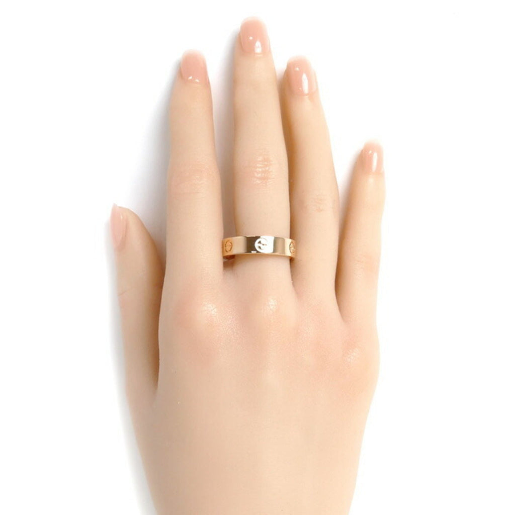 (Good) Pre-Owned 23.5 7.0g B4084864 Pink Size CARTIER Ring Love 64 Gold Men's K18PG