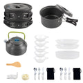 and Mess Kit Non Pan Pot Cookware Backpacking Cooking Set Kettle and Anself Camping Stick with for