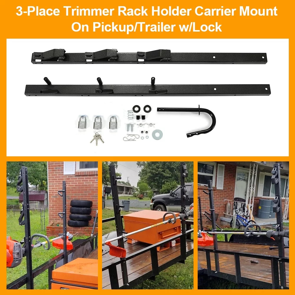 Trimmer Lockable Holder Trailer Weed Open Weeder Place Eater for Kojem 3 Landscape Edge Rack